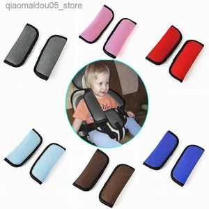 Barnvagnsdelar Tillbehör Universal Baby Safety Barnvagnsbälte Protector Soft Sponge Car Seat Cushion With Baby High Chair Shoulder Cushion Q240416