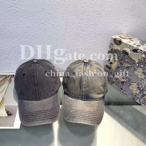 Vintage denim baseball kepsar designer hatt justerbar storlek bomull denim hatt unisex sport andas boll mössa daglig solhatt