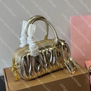 Bolsa de bolsa de boliche de grife de bolsas de couro de alta qualidade para mulheres bolsas de ombro de luxo letra clássica cor de cor sólida ladrias bolsas