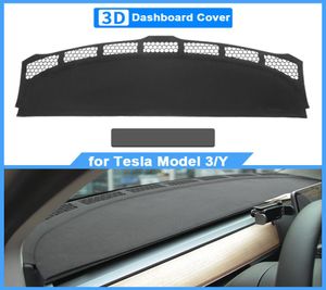 Tesla Model 3 Y kontrol paneli koruma kapağı Slip Sun Gölge Dash Tahtası Paspasları Nubuck Deri Güneşlik Pedleri Araç İç Erişim2324567