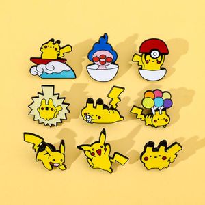 Baby Girl Kids Childhood Game Movie Game Yellow Elf Badge Cute Anime Movies Games Hard Emamel Pins Collect Cartoon Brosch Ryggsäck Badges 9Colors