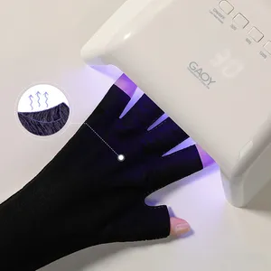 Suszarki paznokci Rękawicy UV Ochrona przeciw promieniowaniu Rękawiczce ochronne dla żelowych narzędzie lampy LED