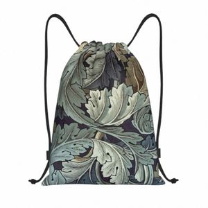 custom Acanthus By William Morris Drawstring Bag for Training Yoga Backpacks Women Men Textile Pattern Sports Gym Sackpack g6fS#