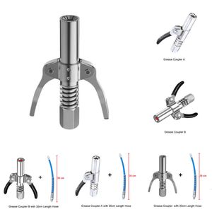 2024 2024 Fettkopplare Tungt Duty Quick Release Grease Gun Coupler NPTI/8 10000 PSI Två press Lätt att driva tillbehör