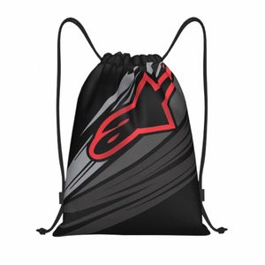 custom Motocross Enduro Cross Drawstring Bag Men Women Lightweight Sports Gym Storage Backpack K8pa#
