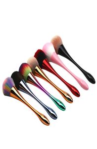 Tamax Aluminiumgriff Nagel Weichstaubreiniger Reinigungspinsel Acryl UV -Gel Pulverentfernung Maniküre Werkzeuge Make -up Pinsel kleiner Taille 9115522