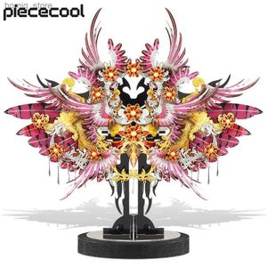 3D Puzzles Piececool Model Building Kits Flamingo Assembly 3D Puzzle Metal Jigsaw Diy Sats för vuxna tonårsfödelsedagspresenter Y240415