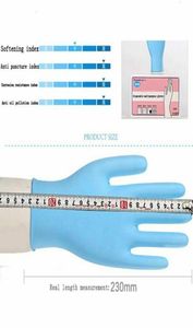 Protezione in fabbrica Lattice in gomma in gomma cucina cucina in nitrile usa e getta anti -polvere guanti Guanti Protetti Gants DE1860489