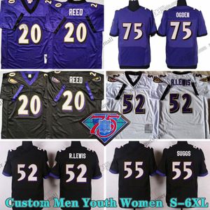 Custom S-6XL Vintage Football Jerseys 52 Ray Lewis 2004 2006 75 Jonathan Ogden 99 Michael McCrary 21 Chris McAlister 92 Haloti Ngata 26 Rod Woodson 84 hannon Sharpe