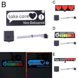 2024 Take Care Led Light-Emitting Window Sticker Windshield Sticker Decorative Car Accessories LED Lights Board Boost Loading Sticker
