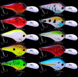 10pc 3D Crank Lures 11g95cm High Quality Fishing Lure 6 Hook Diving Fishing Tackle3178443