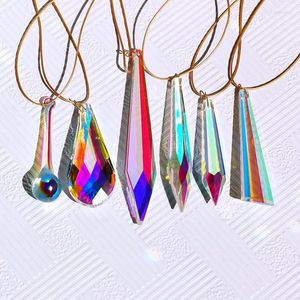 Chandelier Crystal Top Quality AB Color Suncatcher Prism Pendants Glass Hanging Ornament DIY Window Home Wedding Sun Catcher