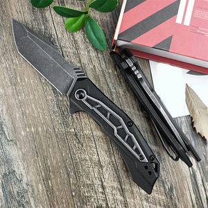 Yeni Başlangıç ​​Serisi 1376 Flated Black Washed Yardımlı Flipper Bıçağı Tanto Blade Naylon Terleme Tutması EDC Açık Mekan Kendinden Savunma Avı Survival Aracı 1660