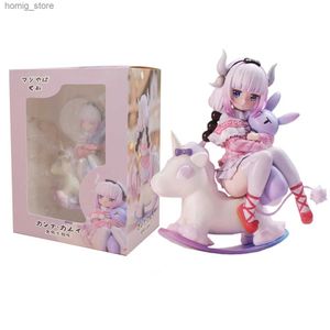 Action Toy Figures 14 cm Cute Kobayashi Kanna Kamui Miss Kobayashis Dragon Maid Trojan Horse Action Figure PVC Kannakamui Modello Gioca Gift Toy Y240415