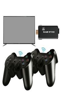 EMXL41 U8 4K TV Video Games Stick Linux System Retro Classic 64 -битные игры с 24 г беспроводным контроллером HDTV для двойного Play3925711