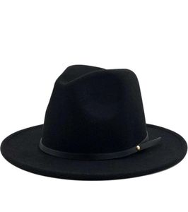 Простые женщины мужчины шерстяные винтажные гангстеры Трилби почувствовали шляпы федоры с широким джентльменом элегантной дамы зимней осенней джазовой шапки 468778032592