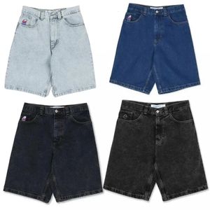 Summer Hip Hop Big Boy Haft szorty Y2K Retro Cartoon Mężczyźni Kobiety HARAJUKU JORTS KAKUŁKA KAKKKKKźienowa