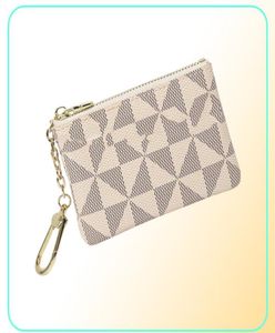 2022 Designers Paris Plaid Style Plånböcker Key Pouch Leather Holds True Classical Designer Women Round Key Holder Coin Purse4584533