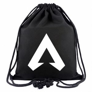 drawstring Bags Anime APEX Sans Canvas Student Toriel Backpack Women Fi Cosmetic Ctainer Casual Beach Bag Shoes Pouch l6Lb#