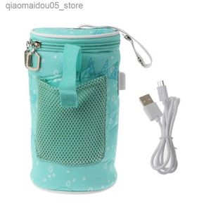 Flaskvärmare sterilisatorer# USB Baby Care Bottle Warm Milk Bottle Heater för skal termisk isolering Portable Thermostat Heater Q240416