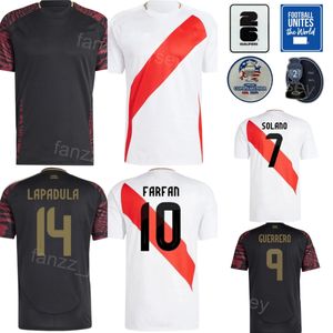 Copa America 2024 Soccer Pera di calcio Maglie 7 Polo 10 Farfan 20 Flores 3 Corzo 6 Trauco 1 Galse 11 Ruidiaz 18 Carrillo 7 Solano Lapadula Football Shirt Kits National Team