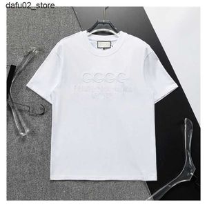 Мужские футболки Mens Designer T Roomts Fashion Tshirt Men Shirt For Man Luxury Top Women Form Fort Crew Nece Rothereve Hetkastrest Letter Tee Q240416