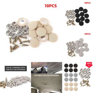 2024 Car Interior Roof Buckles Headliner Ceiling Cloth Fixing Screw Care Fabric Buckle Rivets Retainer Cap Automotive Repair Parts