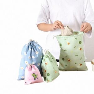 bolsa de maquiagem de lojas de comestão fresca bolsa fofa saco de armazenamento de cordas de viagem roupas portáteis de roupas de sutiã de sutiãs s9sy#