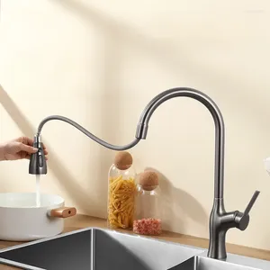 Küchenarmäuren herausziehen Waschbecken Wasserhahn Kaltwassermischer HAP 3 Funktionsstrom Sprühgerät Eingriff Messing Rotatable