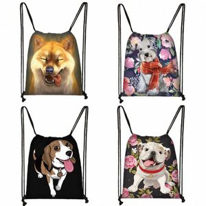 Carina Yorkshire Terrier / Shiba Inu / B / Bulldog Bullestring Borse Women Fi Storage Borse da viaggio per cani da viaggio per cani N3YC#