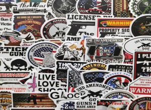 50PcsPack 2nd Amendment Logo Gun Rights Sticker Waterproof Stickers for Water Bottle Laptop Planner Scrapbook Phone Wardrob5092504