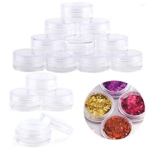 Storage Bottles 10/20/30/50Pcs Sample Containers 2.5ml Empty Jars With Lids Cosmetic Jewelry Bead Make Up Plastic