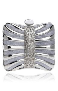 Design de marca de luxo Rivet decoração de embreagem Bolsa feminina Diamantes da noite Bolsa de casamento Bolsa Cadeia Chain Wallet Clutches50202319716