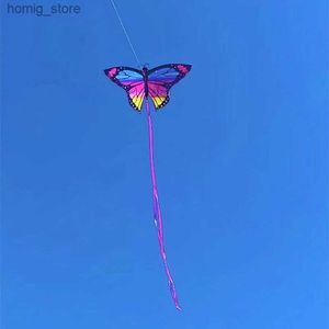 Free delivery of colorful butterfly kit kitesurfing complete set of outdoor toy steering kit air bounce kit scroll 3D kit ripstop Y240416