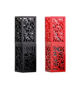 Tomma kosmetiska behållare läppstiftflaska med svart röd ihålig diy 121mm grädde burkar förpackning9085358