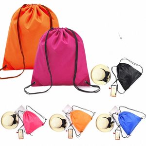 5 PCS Mochila à prova d'água, bolsa de praia de viagem, armazenamento de armazenamento multi-fins de fins de cor sólida de cor de cor de lacta