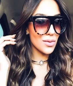 occhiali da sole piatti da sole Donne grandi occhiali da sole marca specchio retrò ombra boutique occhiali kim kardashian lunettes6933050