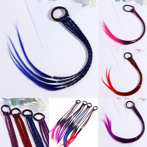 Neue 1pcs Neue Mädchen elastischer Gummi -Bandzubehör Perücken Ponytail Stirnband Kinder Twist Braid Seilkopfschmuck Haar Blatton