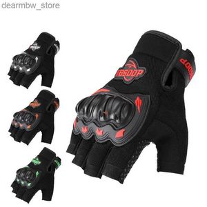 Fahrradhandschuhe Neue Radfahrradhandschuhe Anti-Rutsch-Sports-Rösten Sommer-Hauch-Fingerhandschuhe Schockdes MTB Mountain Bike Bike Gloves L48