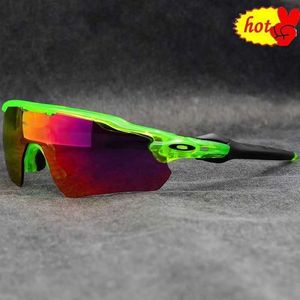 Óculos de sol ao ar livre de ciclismo óculos UV400 3 lentes Esportes de bicicleta de bicicleta de bicicleta polarizada com estojo para homens mulheres OO9465 # 9208 121