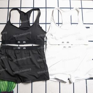 Miu Sport Badebekleidung Jacquard Designer Badeanzug High Taille Unterwäsche Sommer Rückenless Bikinis mit Brief