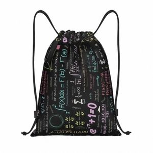 Custom Pure Math Nerd Draw String -Tasche für Shop Yoga Backpacks Männer Frauen Physik Wissenschaft Sport Sportarten Sackpack E5W1#