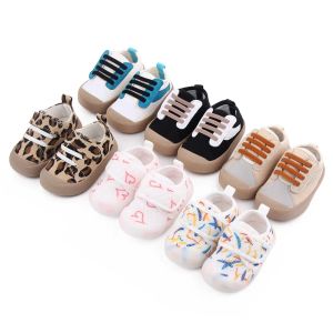 Sneakers Gummi -Sohle -Babyschuhe für Neugeborene Herbst Antislip First Walker Baby Jungen Mädchen Kind Kleinkind Kids Classic Sneakers