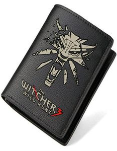 The Witcher Wallet Hunt Wild Hunt 3 Jogo Longo Casilhão Caso Caso Caso NOTECASE CARTRO DE BAPA DE COURSO DE COURO DO CARTO DE BAPA