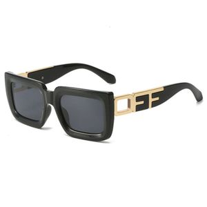 Óculos de sol quadrados de luxo quadros da moda masculina Mulheres de óculos de sol Offs de rua Glasse Box Glasse Box Punk Sunglasse UV400 Óculos Arrow x Glass de Sol 1osz