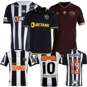 2013 2014 2023 2024 2025 Jerseys de futebol do Atlético de Mineiro Pedrinho Rubens G.arana Paulista Vargas Paulinho M.Zaracho Ronaldinho Camisa de futebol 4xl