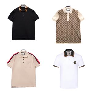 2024 Men's Polo Shirt Designer T-shirt Nova tendência de gola de lapela masculina Camiseta de pólo de mangas curtas Summer Summer e Breathable Camiseta
