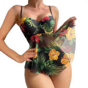 Damskie stroje kąpielowe vintage brazylijskie bikini zestaw dla kobiet dwa kawałki stroju kąpielowego w talii kostium kąpielowy