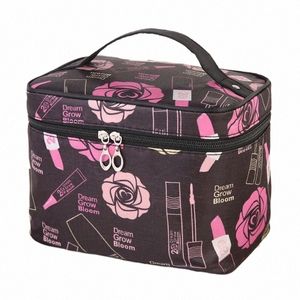 Portable Travel W Bag femmina Female Transparente Waterproof Makeup Storage Case Organizzatore di grande capacità Organizzatore Cosmetico Beauty X33S#
