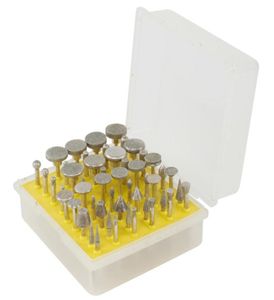 50pcs emery grinding head alloy sand grinde bit tools jade carving polishing bits engraving machine accessory needle grinding abra9533407